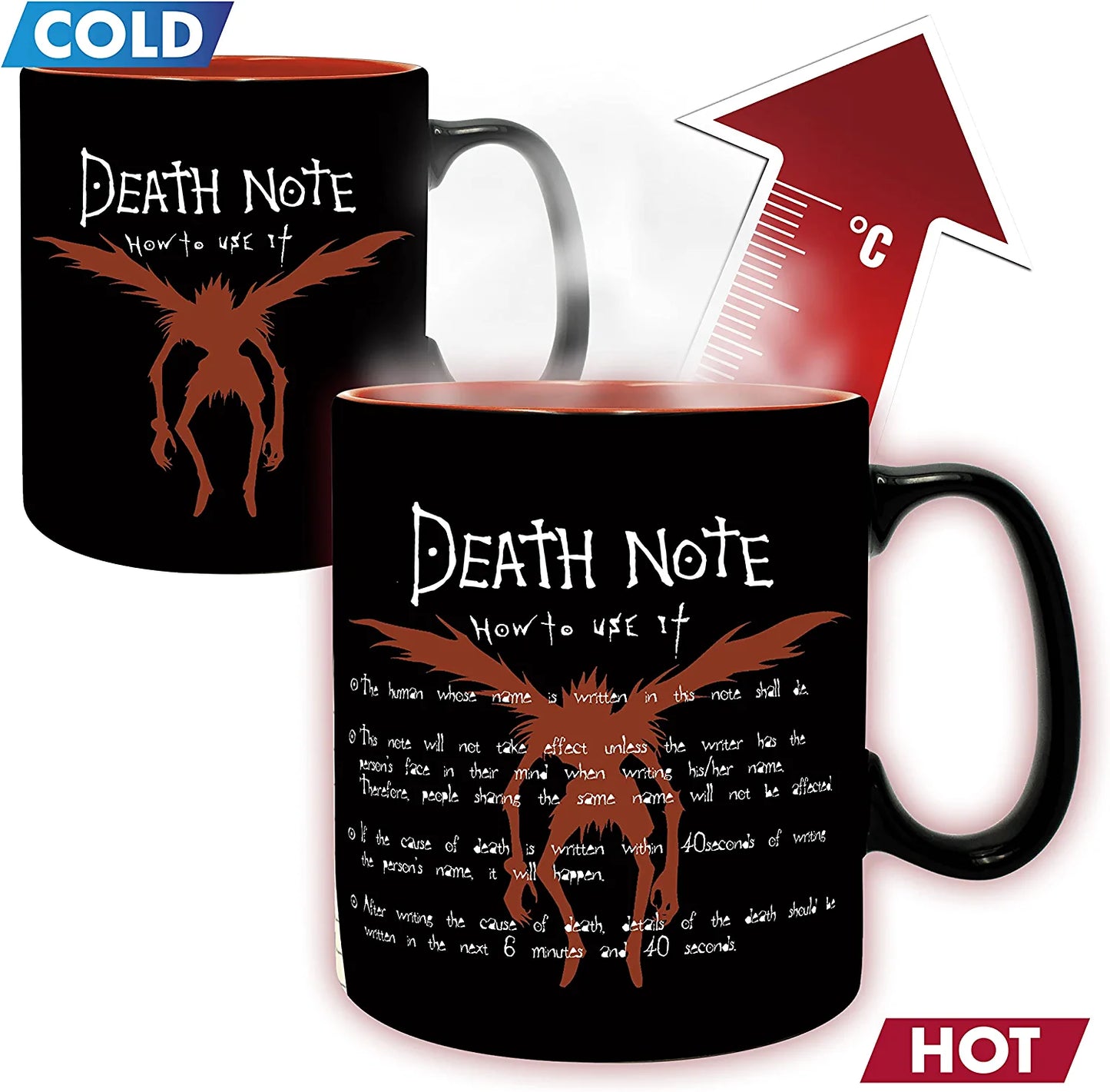 DEATH NOTE - Light and Ryuk Heat-change Mug