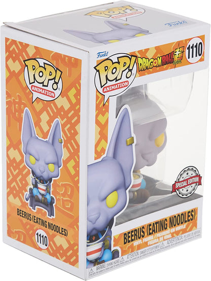 Funko POP 1110 Animation: Dragon Ball Super Beerus (Eating Noodles) Figure Hot Topic Exclusive