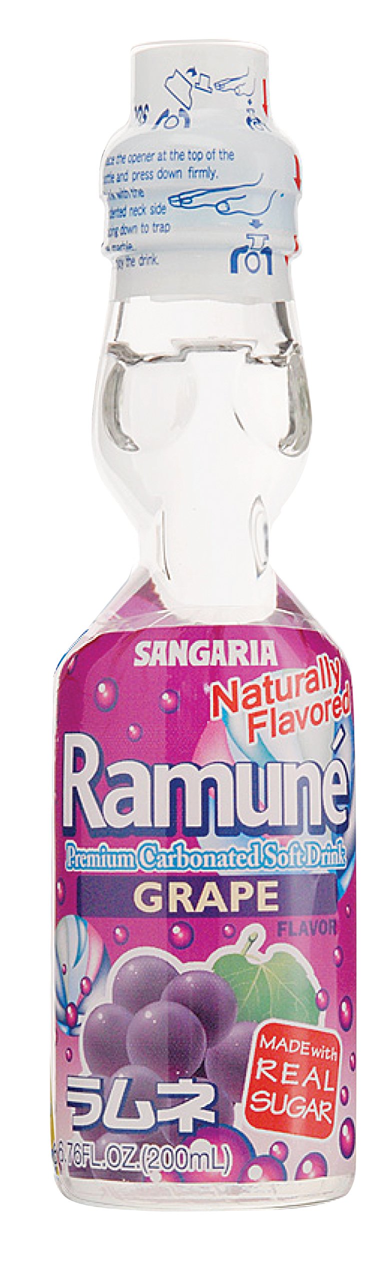 Ramune-Traube-Geschmack (1 Flasche)