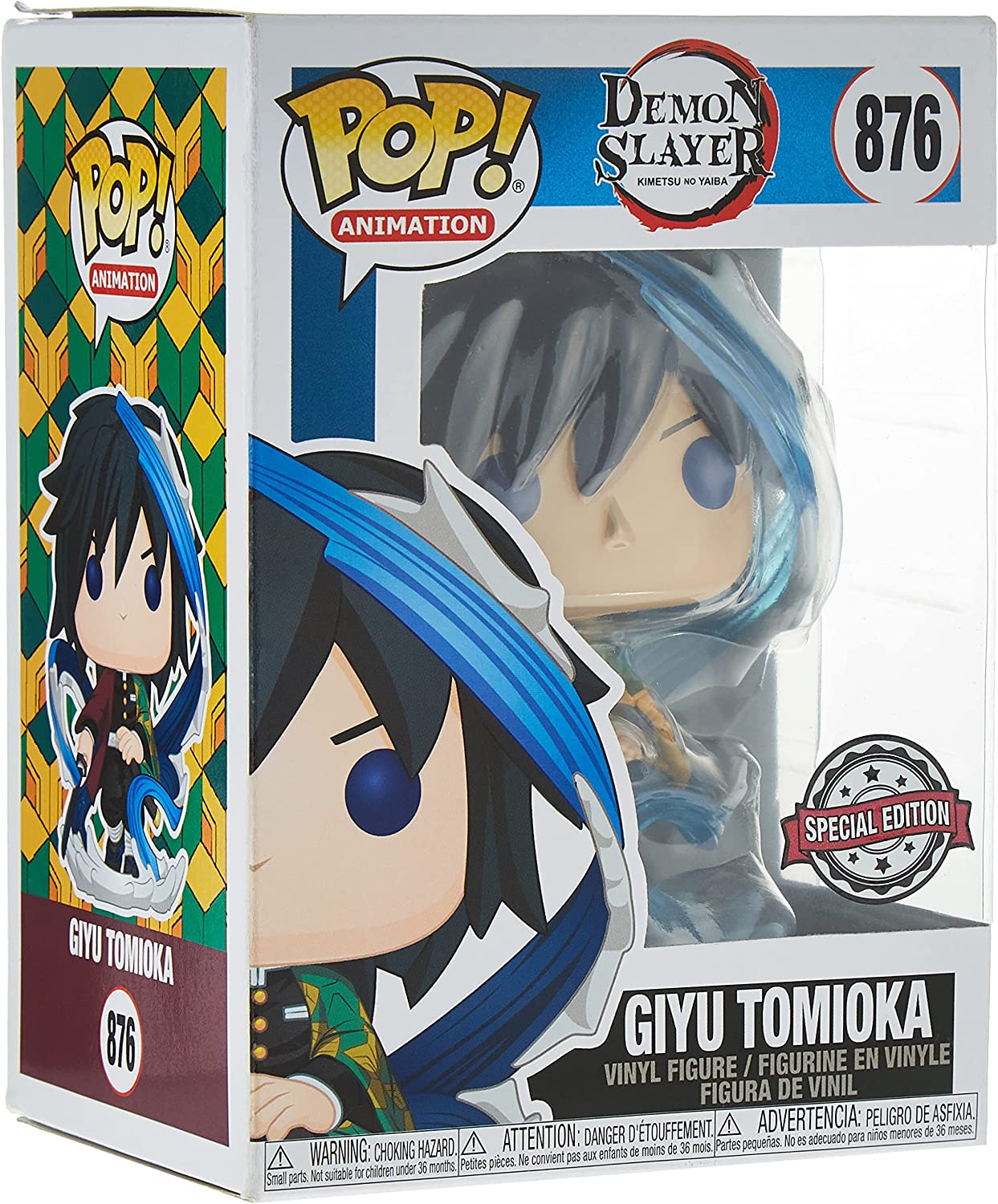 Funko Pop! 876 Animation: Demon Slayer Kimetsu No Yaiba Giyu Tomioka Figure (AAA Anime Exclusive)