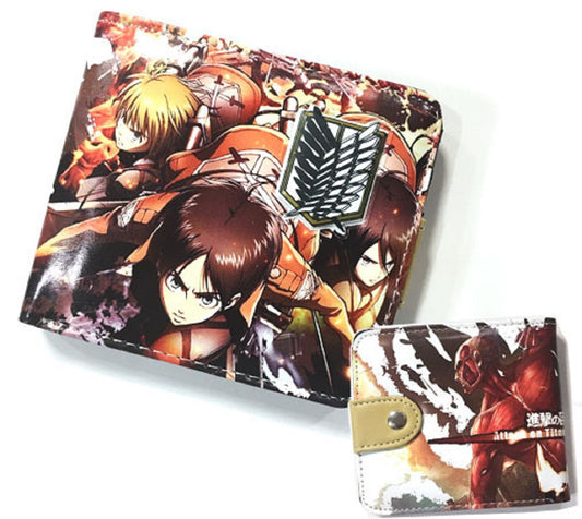 Attack On Titan Wallet - Super Anime Store FREE SHIPPING FAST SHIPPING USA