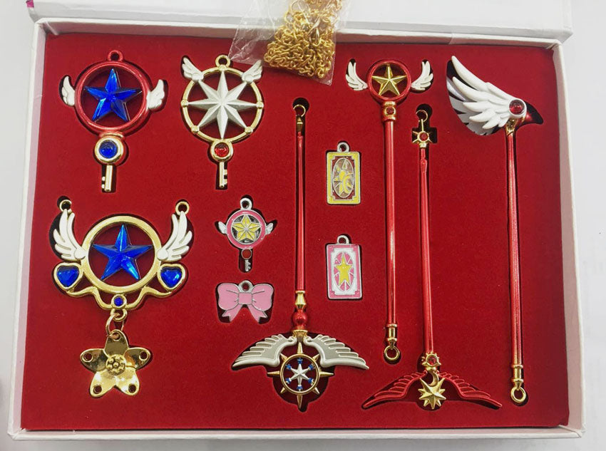 Card Captor Sakura Keychain Necklace Set Super Anime Store 