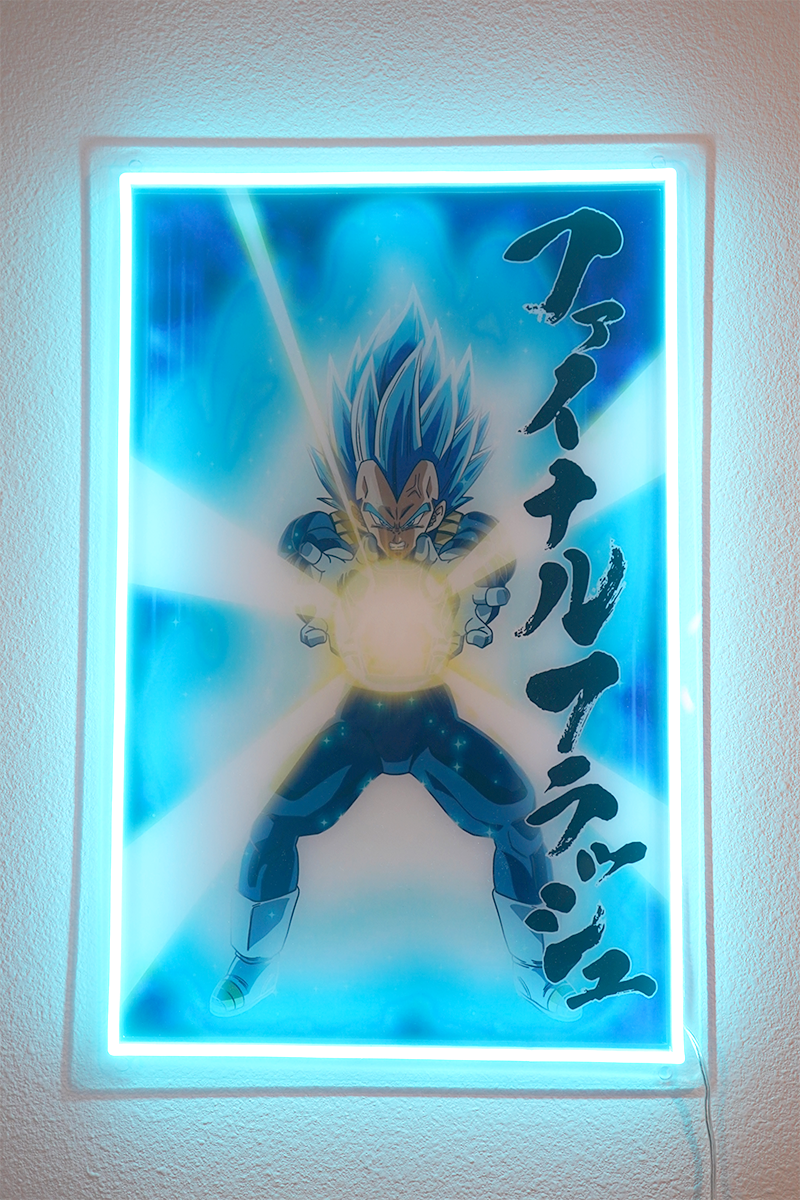 Dragon Ball Z Goku Vegeta Super Saiyan Blue Japanese Manga Poster