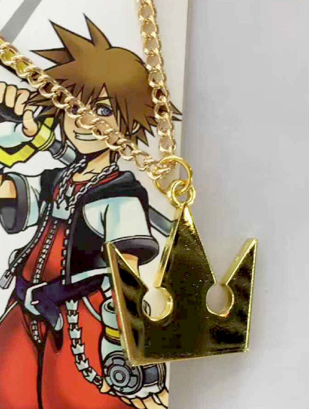 Kingdom Hearts Gold Necklace - Super Anime Store FREE SHIPPING FAST SHIPPING USA