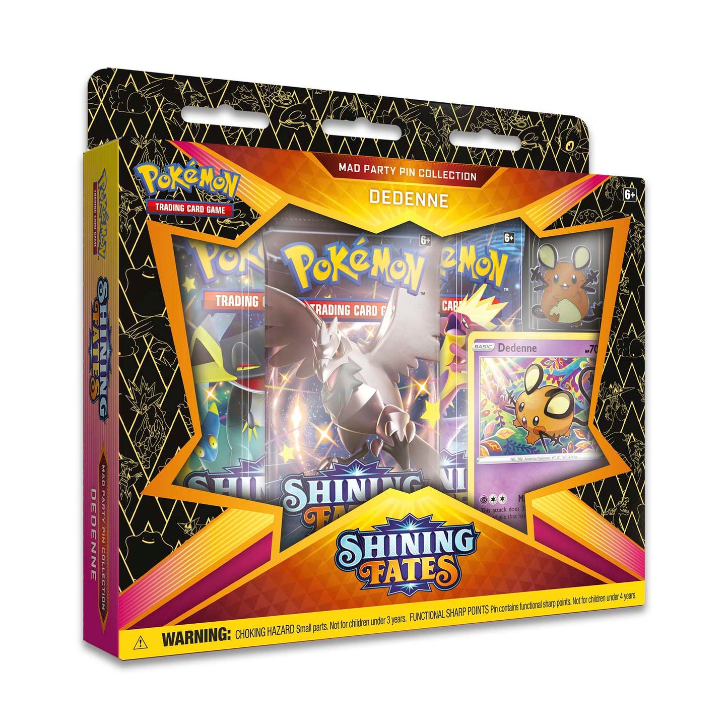 Pokémon TCG: Shining Fates Mad Party Pin Collection (Dedenne) Super Anime Store 