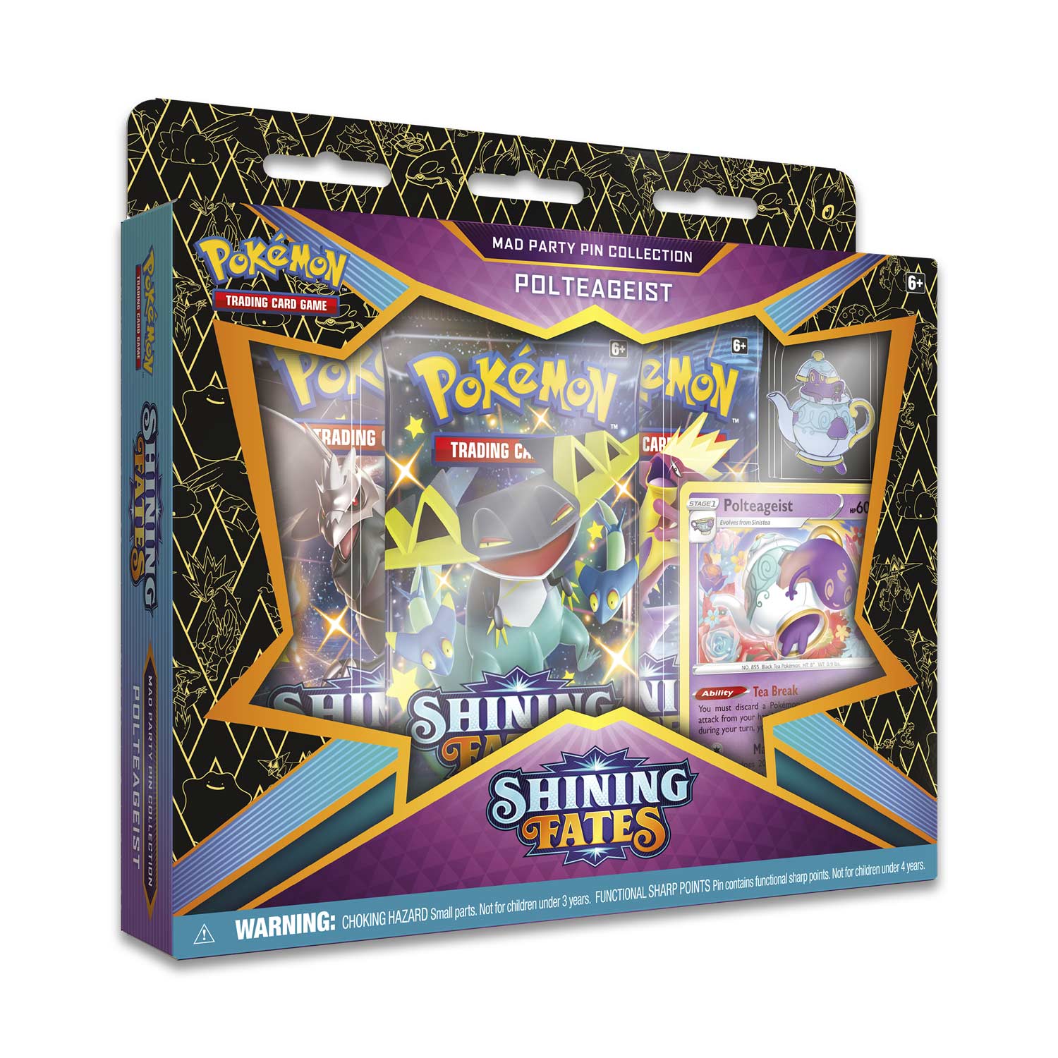Pokémon TCG: Shining Fates Mad Party Pin Collection (Polteageist) Super Anime Store 