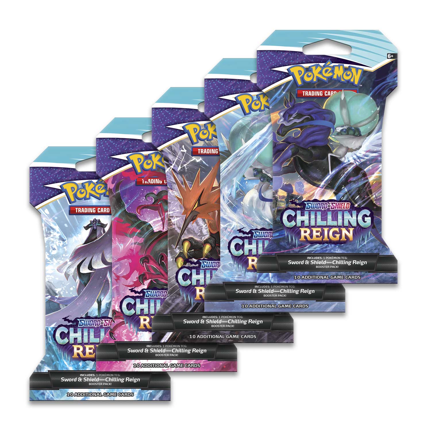 Pokémon TCG: Sword & Shield-Chilling Reign Sleeved Booster Pack (10 Cards) Super Anime Store 