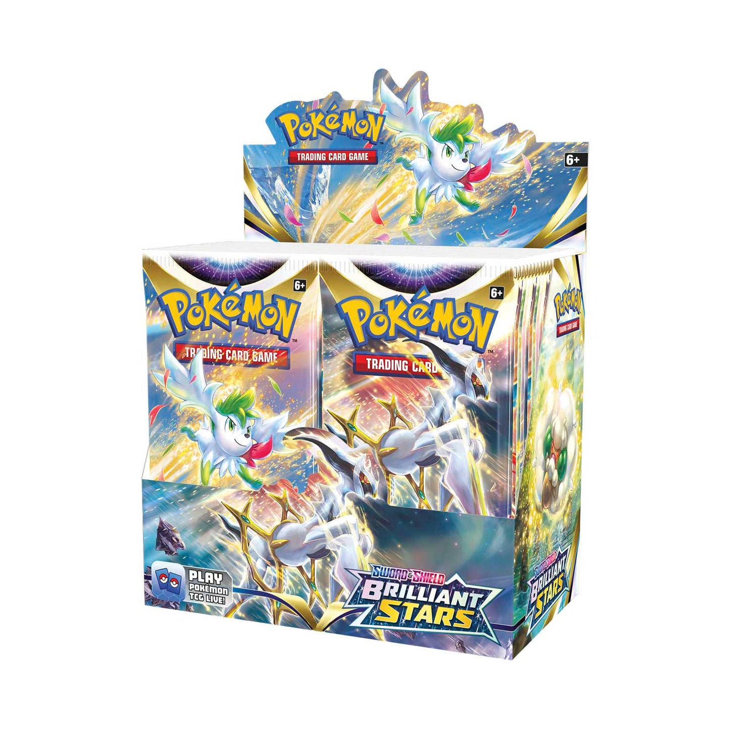 Pokémon TCG: Sword &amp; Shield-Brillant Stars Booster Display Box (36 paquetes) 