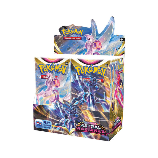 Pokémon TCG: Sword & Shield - Caja expositora de refuerzo de resplandor astral (36 paquetes)