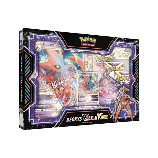 Caja de batalla de Deoxys VMAX y VSTAR de JCC Pokémon
