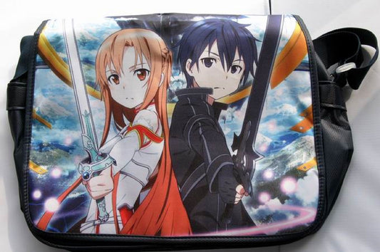 Sword Art Online Asuna & Kirito Mesenger Laptop Bag - Super Anime Store FREE SHIPPING FAST SHIPPING USA