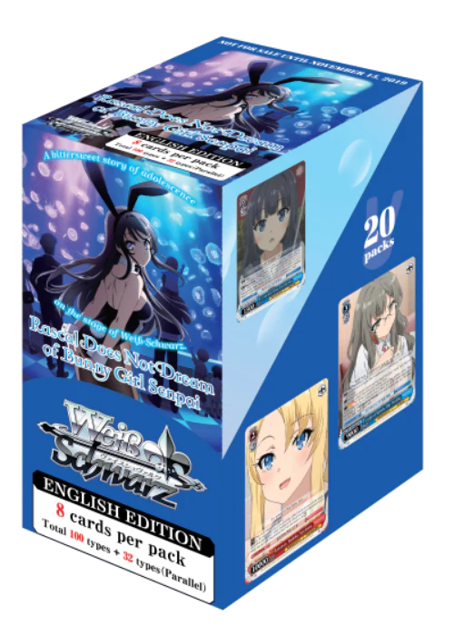 Weiss Schwarz: Rascal Does Not Dream of Bunny Girl Senpai - ENG Booster Pack (1 Booster Pack)