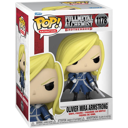 Funko POP 1178 Fullmetal Alchemist: Brotherhood Olivier Mira Armstrong with Sword Pop! Vinyl Figure