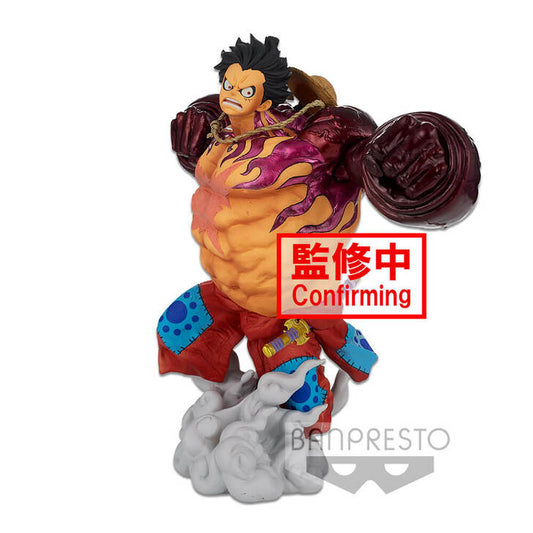 One Piece - Banpresto World Figure - Colosseum 3 - Super Master Stars Piece - The Monkey.D. Luffy - Gear 4 - La figura del cepillo
