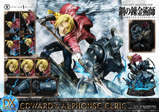 Concepto Masterline Fullmetal Alchemist Edward &amp; Alphonse Elric Estatua Edición Deluxe