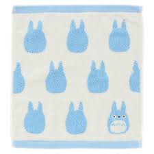Totoro blanco pequeño - Studio Ghibli Silhouette Series (toalla de cara) My Neighbor Totoro Marushin Silhouette Towel Series 