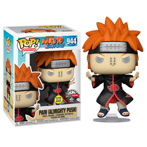 Funko POP 944 Anime: Naruto Shippuden Pain (Almighty Push) GITD #944 Chalice Collectibles Exclusive Figure
