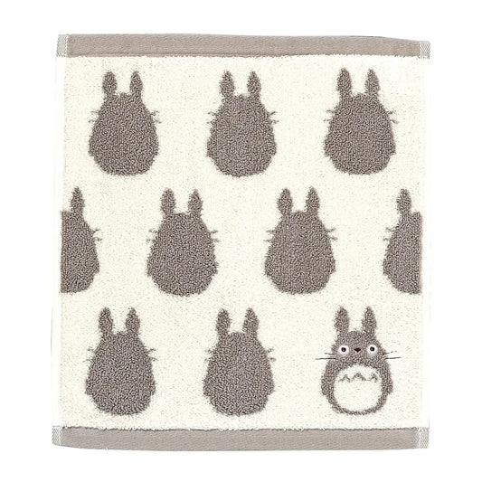 Mein Nachbar Totoro Waschhandtuch Grau und Weiß