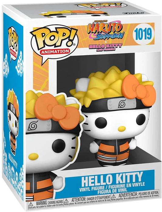 ¡Funkopop! 1019 Animación: Figura de Hello Kitty de Naruto Shippuden x Hello Kitty y sus amigos