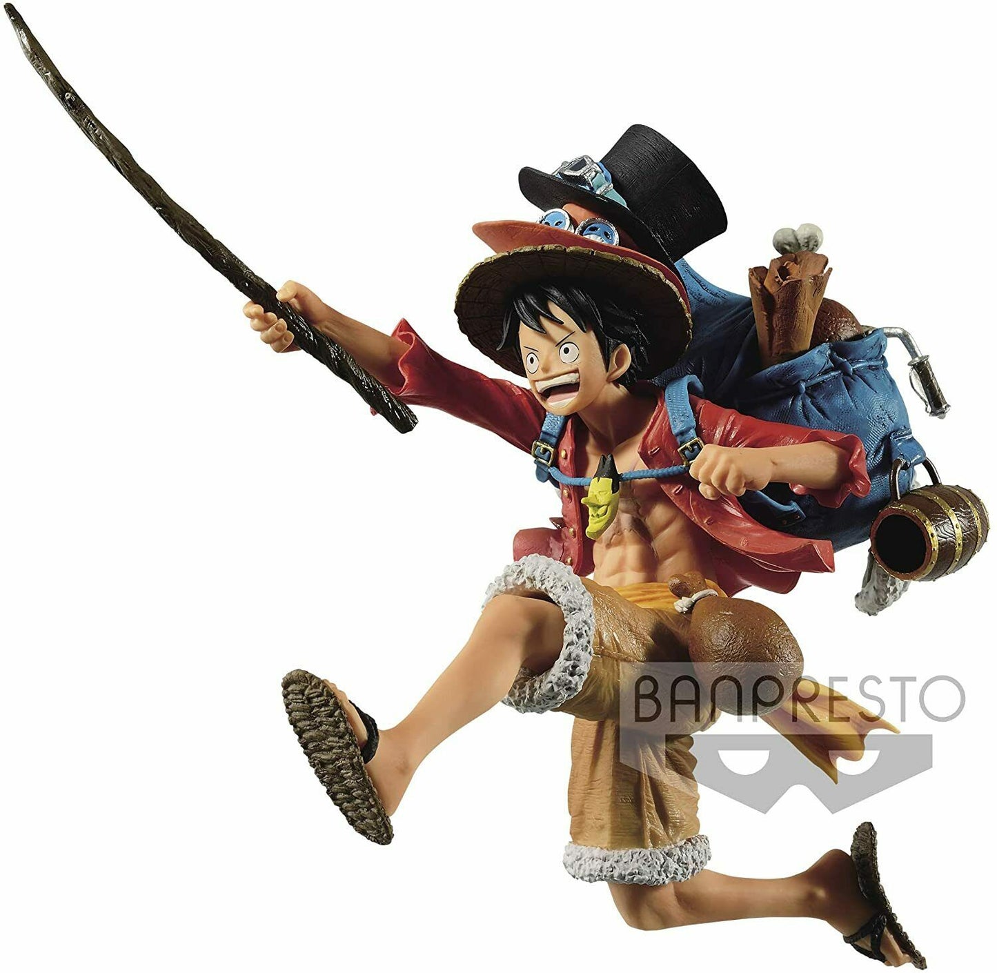 One Piece Three Brothers Monkey D Luffy Figure - Super Anime Store FREE SHIPPING FAST SHIPPING USA