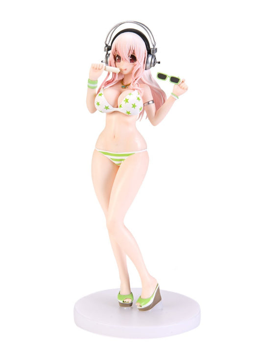 Taito Super Sonico Summer Beach Swimsuit Figure - Muscat Macaron - Super Anime Store FREE SHIPPING FAST SHIPPING USA