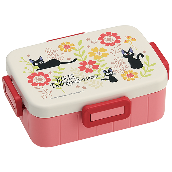 Traditional Jiji and Flower Bento Box With Divider 650ML "Kiki's Delivery Service", Skater Bento Super Anime Store 