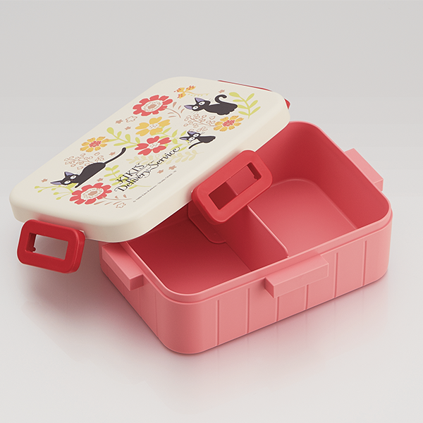 Traditional Jiji and Flower Bento Box With Divider 650ML "Kiki's Delivery Service", Skater Bento Super Anime Store 